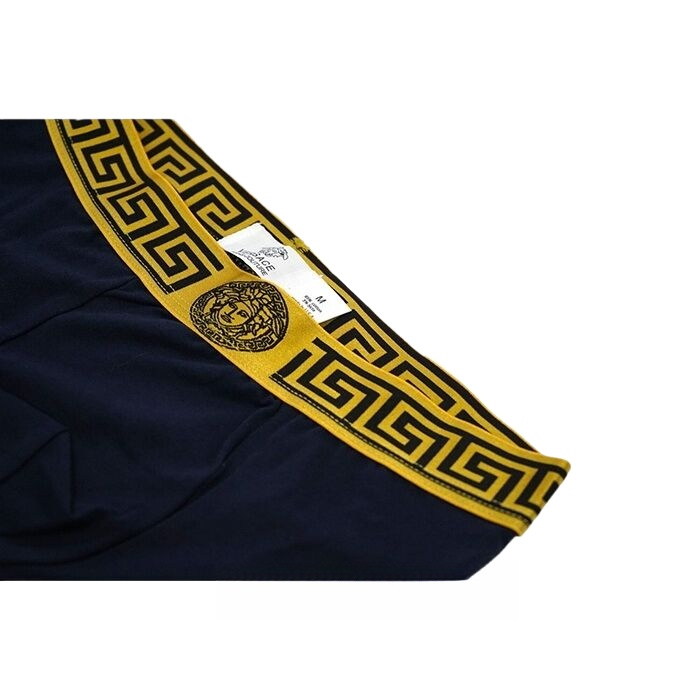 Boxer Versace Hombre Dolado Profundo Azul